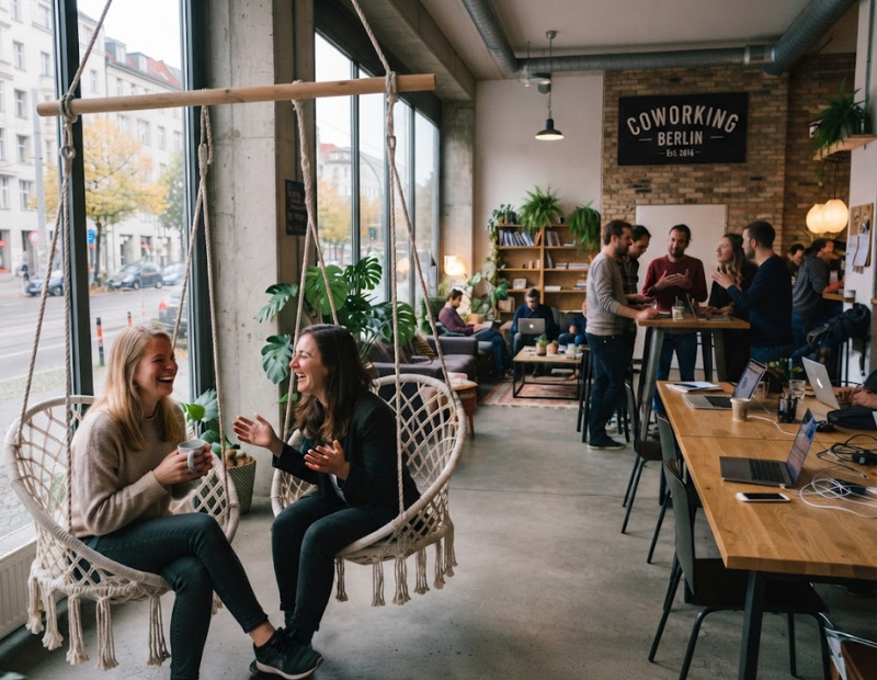 Coworking-Space als peerio place: Selbstst&auml;ndige arbeiten gemeinsam
